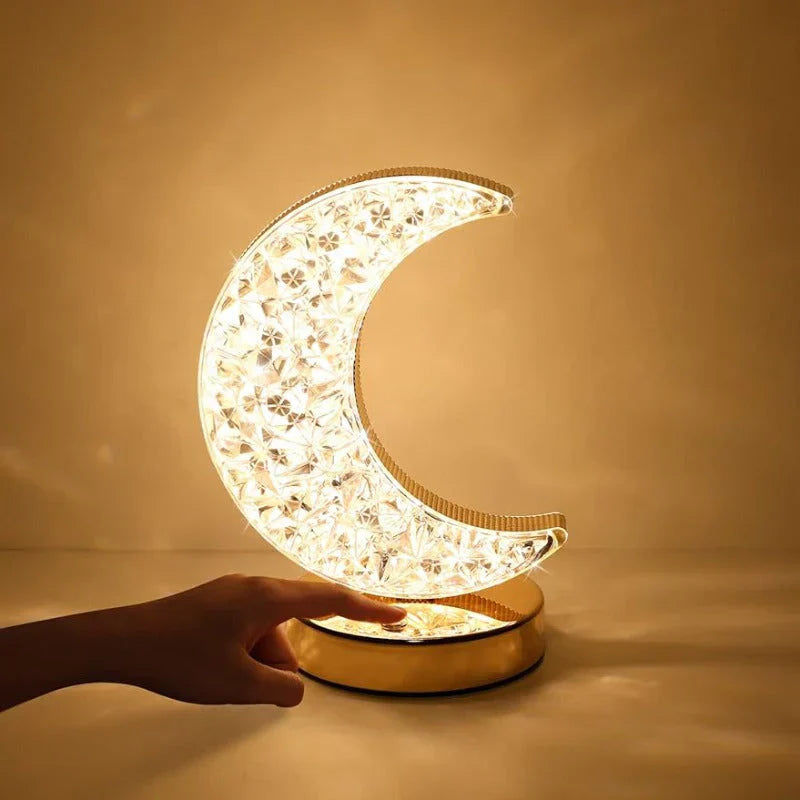 LumiAura - Kristallen LED Tafellamp Voor Sfeervol Interieur
