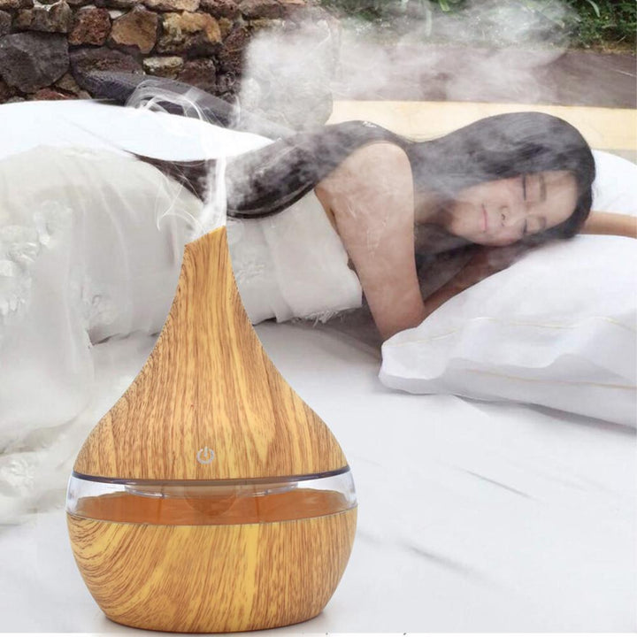 LED aroma diffuser met fijne ultrasone nevel, compact formaat