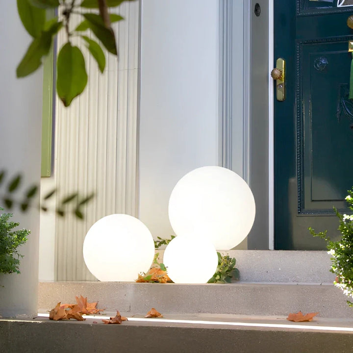 Bolvormige tuinlamp, kleurwisselende LED