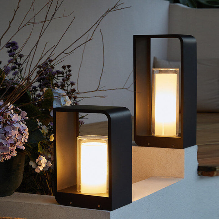 Moderne verlichting voor tuinpad en tuin