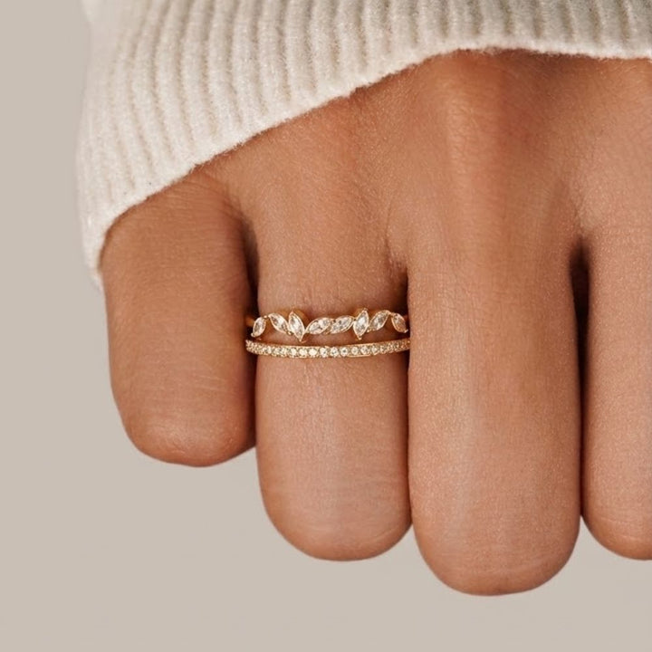 Gouden Mia Kristallen Ring
