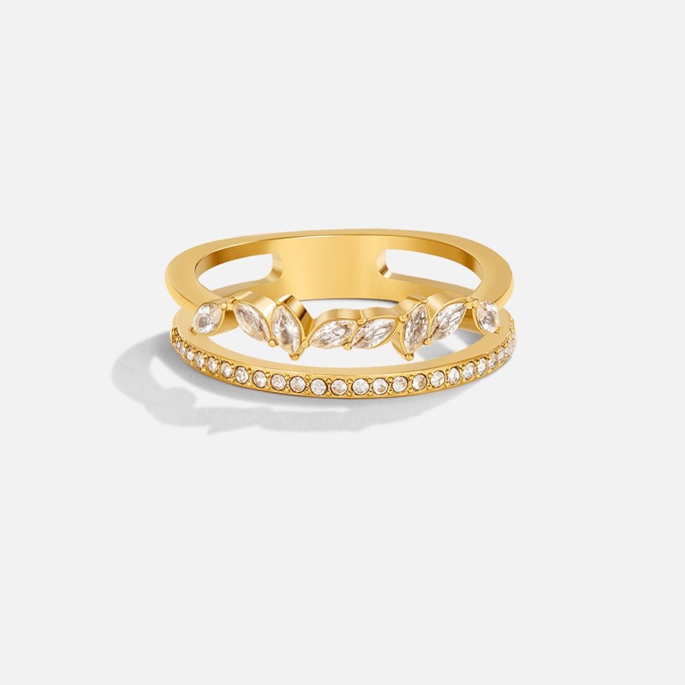 Gouden Mia Kristallen Ring