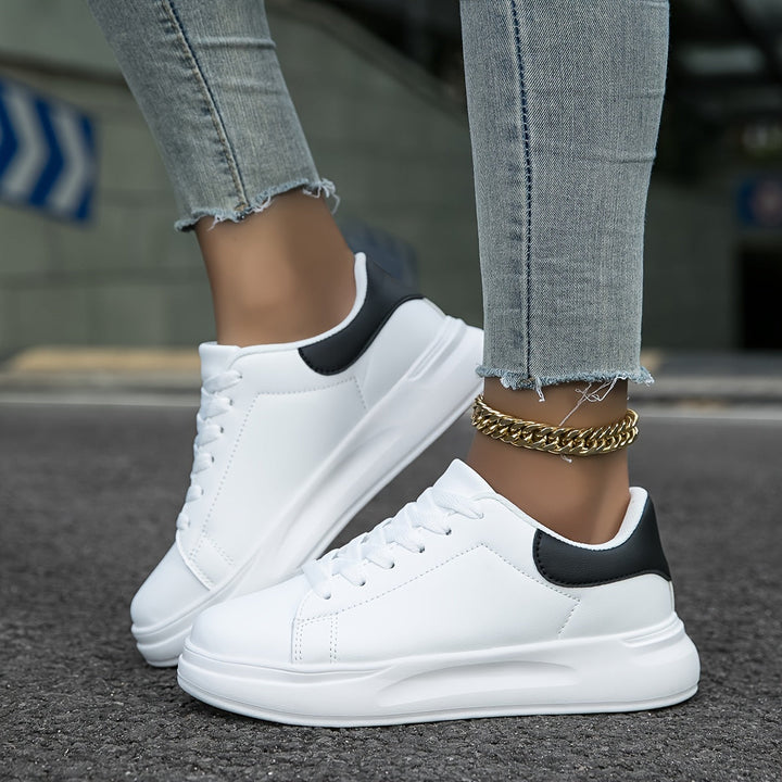 Lederen sneakers dames wit - Licht en comfortabel