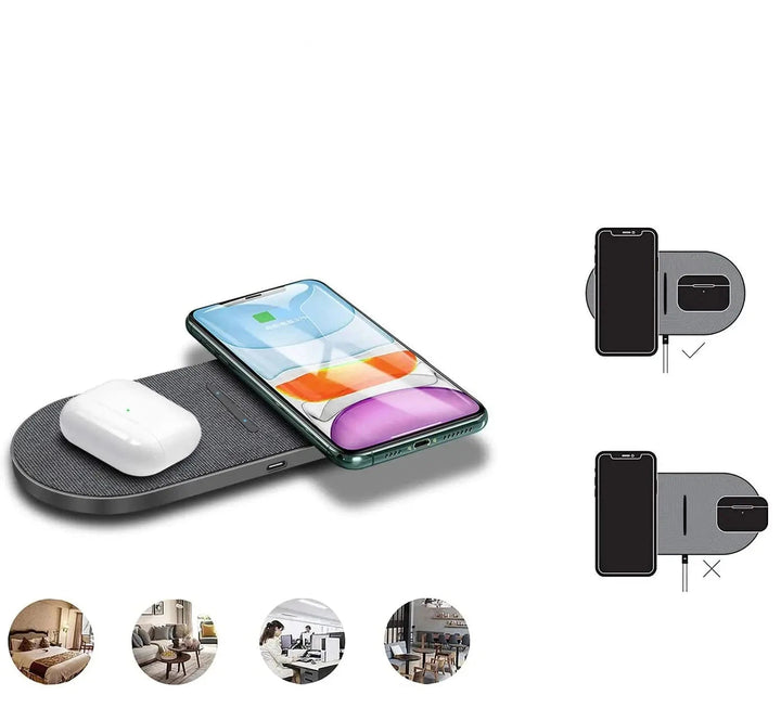 PowerCharge - Draadloos Oplaadstation 40W voor iPhone & AirPods