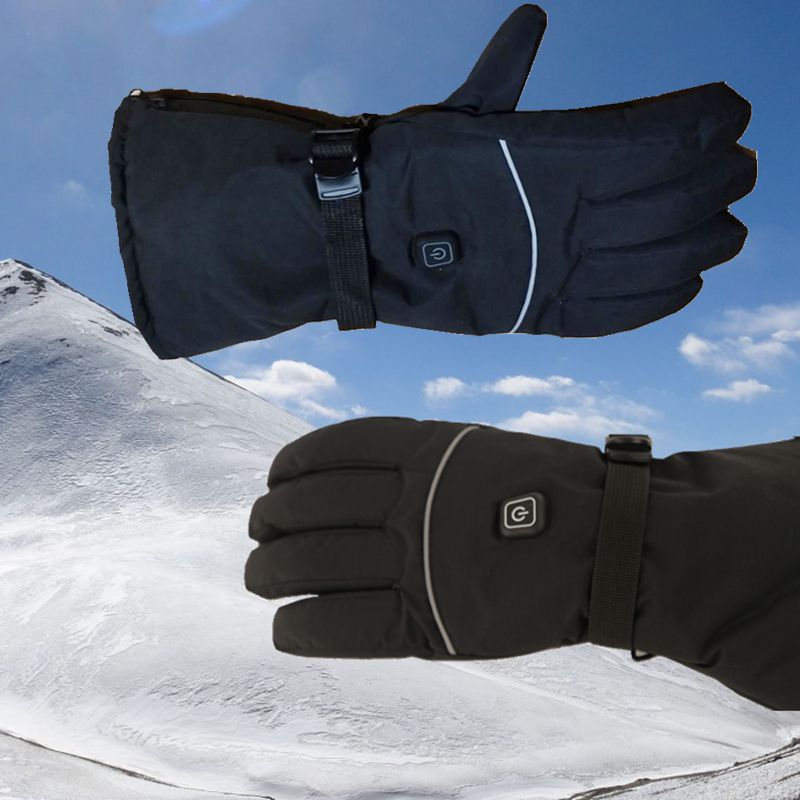 Verwarmde skihandschoenen met antislip palm en 3 standen