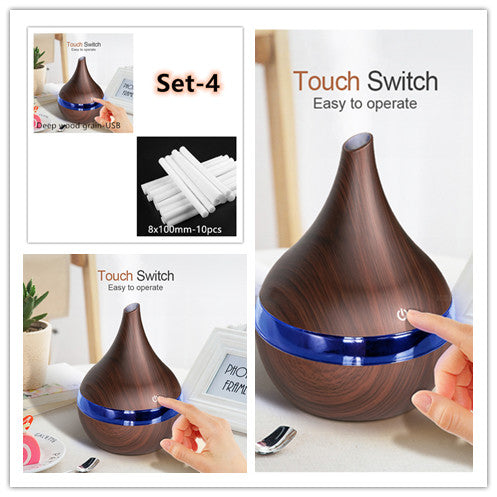 LED aroma diffuser met fijne ultrasone nevel, compact formaat