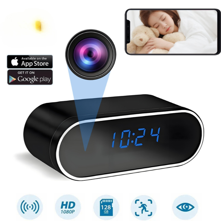 StealthGuard - Full HD Mini Camera in Stijlvolle Klok voor Onopvallende Beveiliging