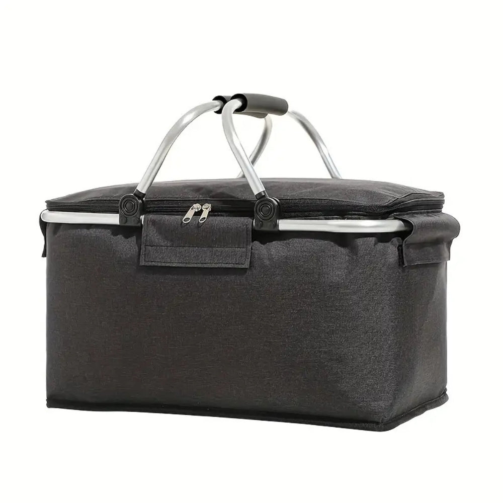 Opvouwbare geïsoleerde picknickmand 18L, draagbare koelbox