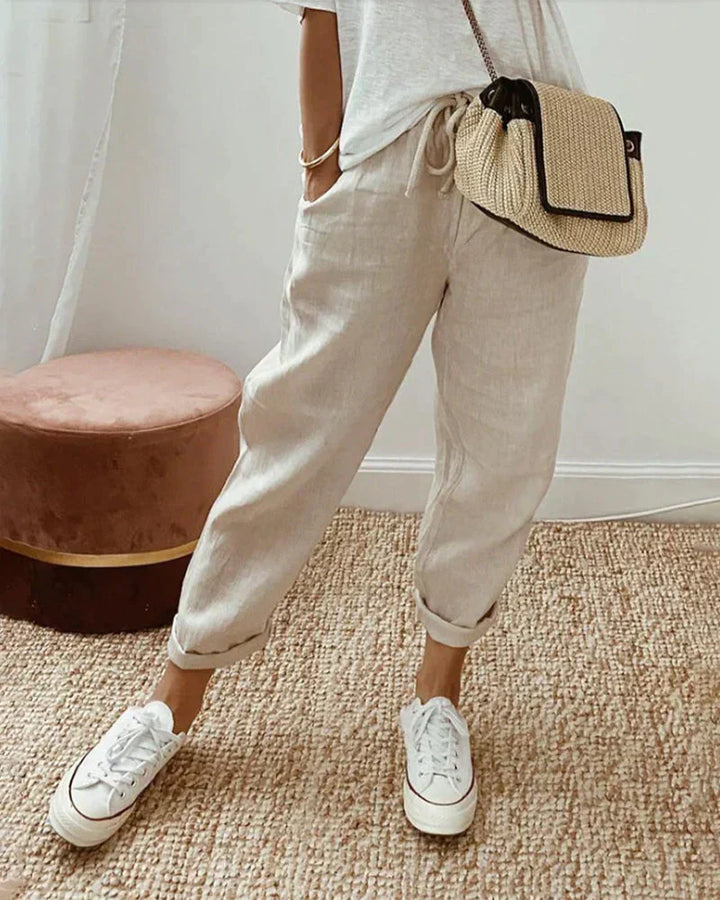 Yanna - Casual linnen broek voor dames