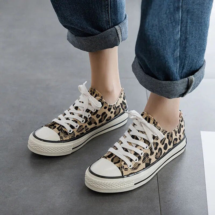 Stijlvolle Luipaard Dames Sneakers – Savannah