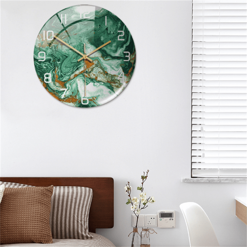 Elegante Wandklok met Marmereffect – MarbleTime