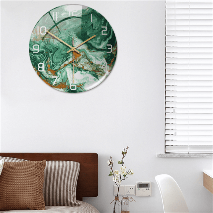 Elegante Wandklok met Marmereffect – MarbleTime