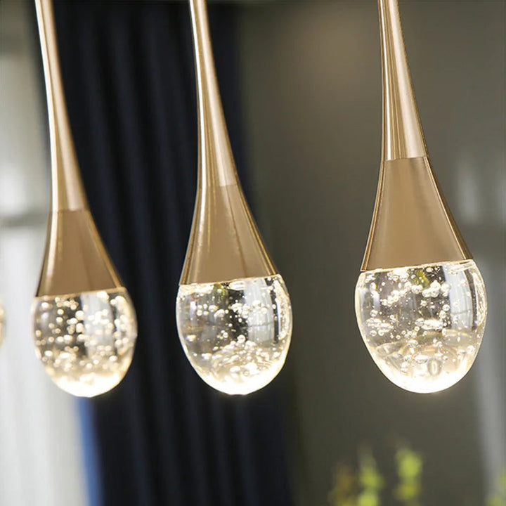 Glazen hanglamp met warm licht - Vetra