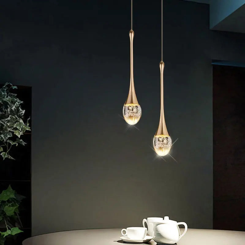 Glazen hanglamp met warm licht - Vetra