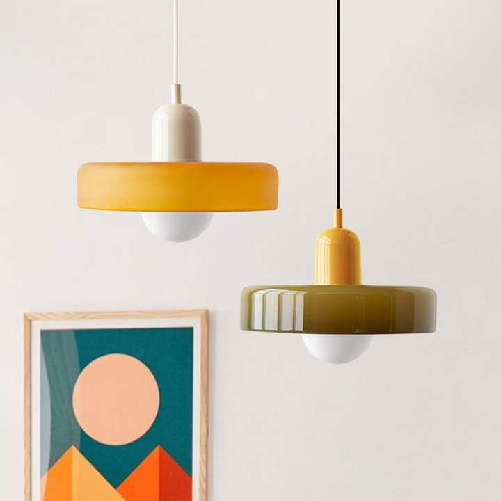 Moderne decoratieve hanglamp, gekleurde plafondhanglamp