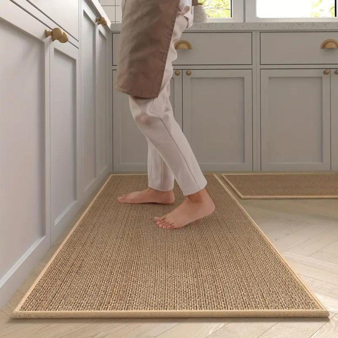 Duurzame keukenvloermat, elegant ontwerp met gevoerde ondersteuning
