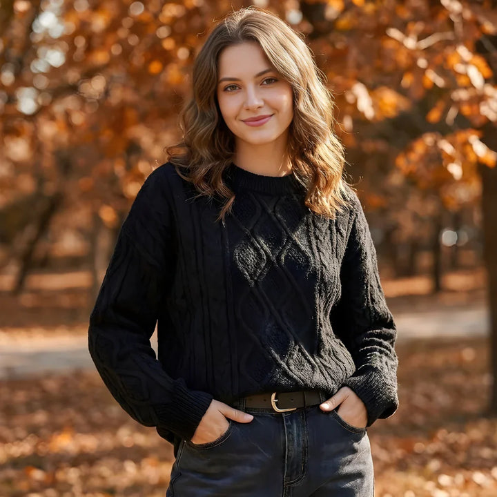 Vrouwen Vintage 90s Crewneck Pullover