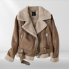 Dames sherpa bomberjack van fleece met rits – Amira