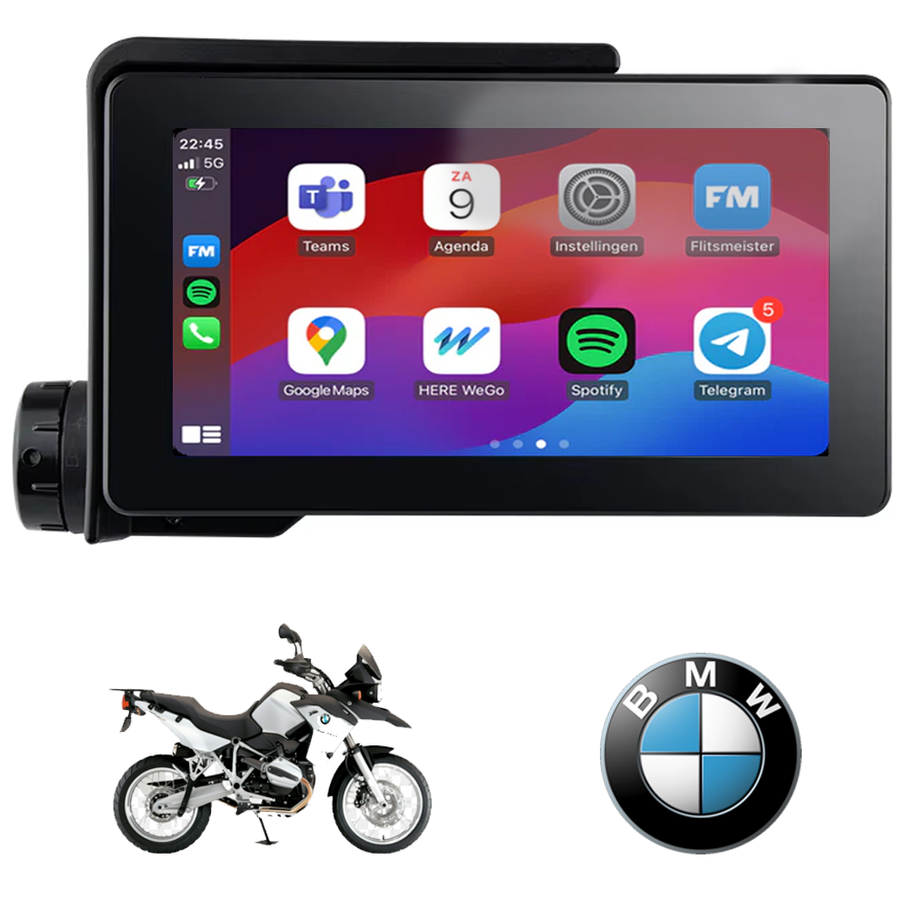 BMW GS Motorfiets | CarPlay Navigatie | Waterdicht