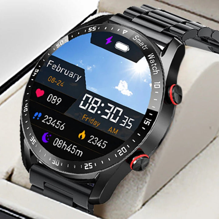 ECG & Hartslag Waterdichte Smartwatch met Bluetooth Bellen – Virex