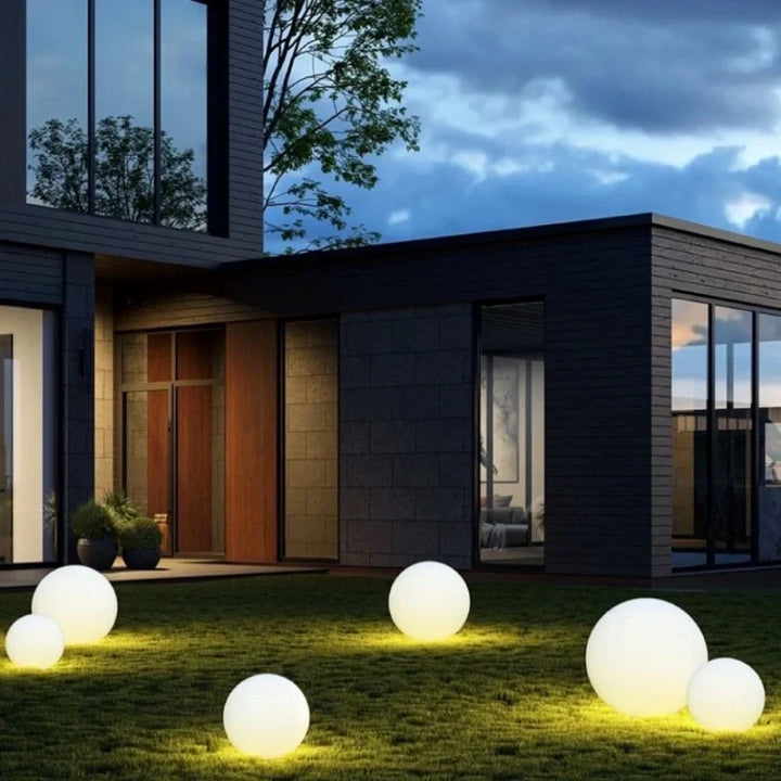 Bolvormige tuinlamp, kleurwisselende LED