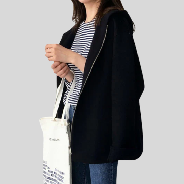 Dames capuchonjack met functioneel design