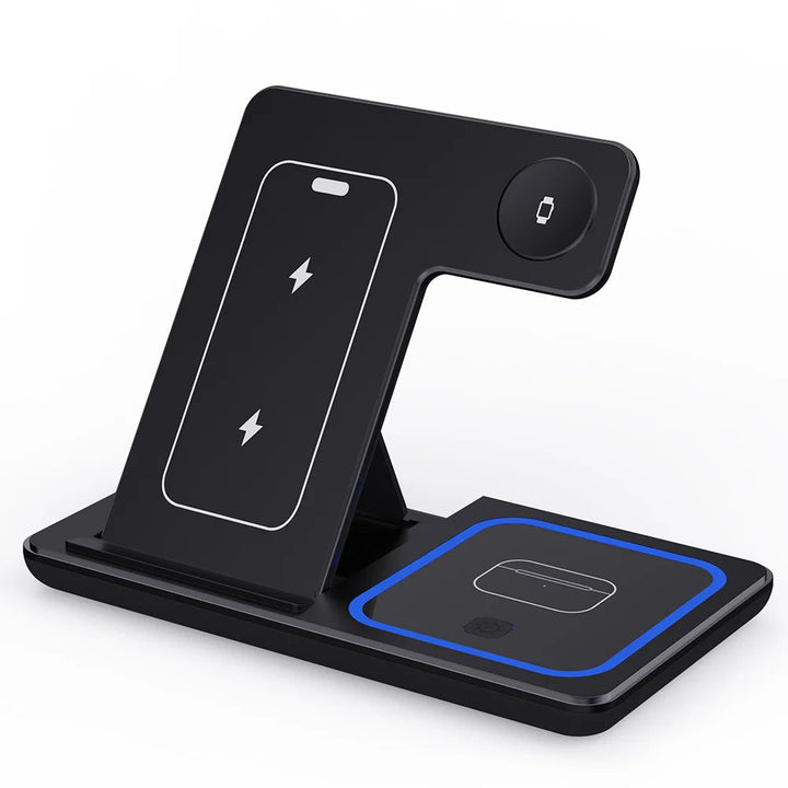 PowerFold Trio – 3-in-1 Opvouwbaar 100W LED Snellader