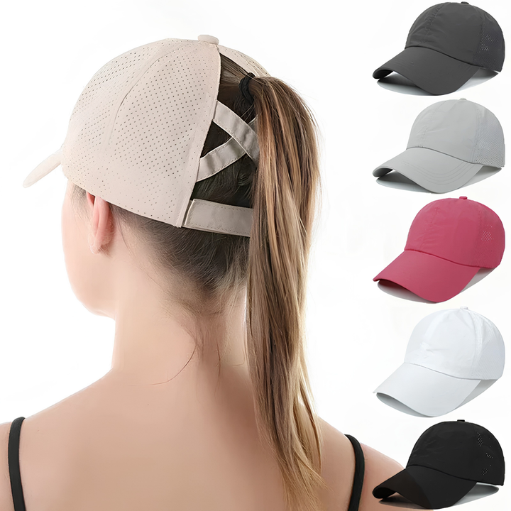 Ademende unisex mesh sport baseballpet met verstelbare pasvorm