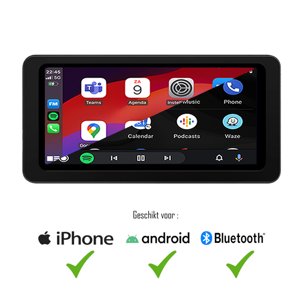 CarPlay voor Motorfiets | CarPlay & Android Auto | Bluetooth | M6 Pro