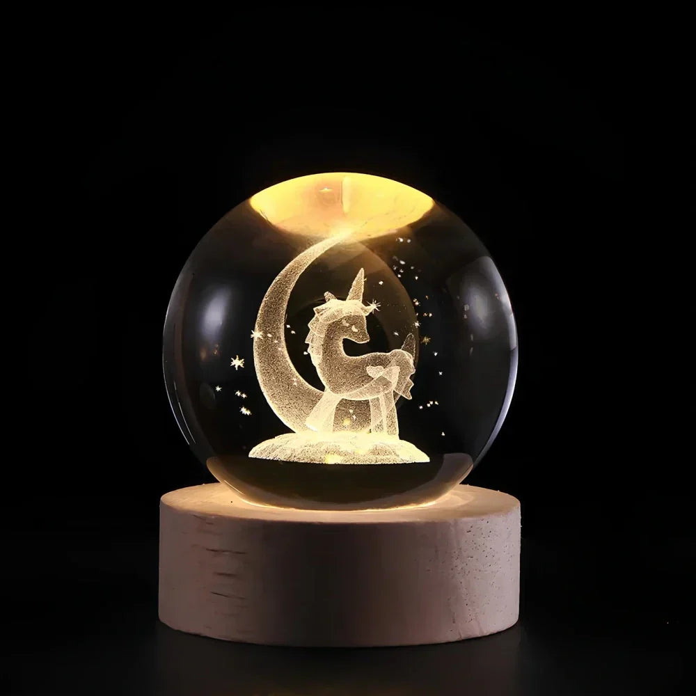 3D hemellichaam-planeet nachtlampje, USB-LED-lamp