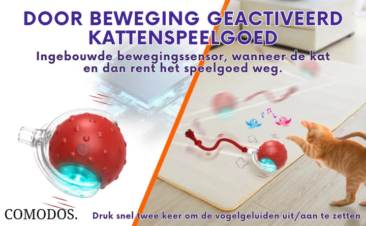 PouncePal™ Interactief Kattenspeelgoed | Houd Uw Kat Actief en Gelukkig
