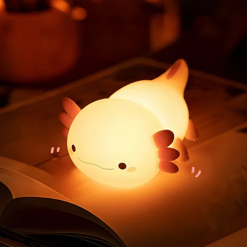 Schattig nachtlampje met figuurtje voor naast je bed, touchbediening, oplaadbare lamp