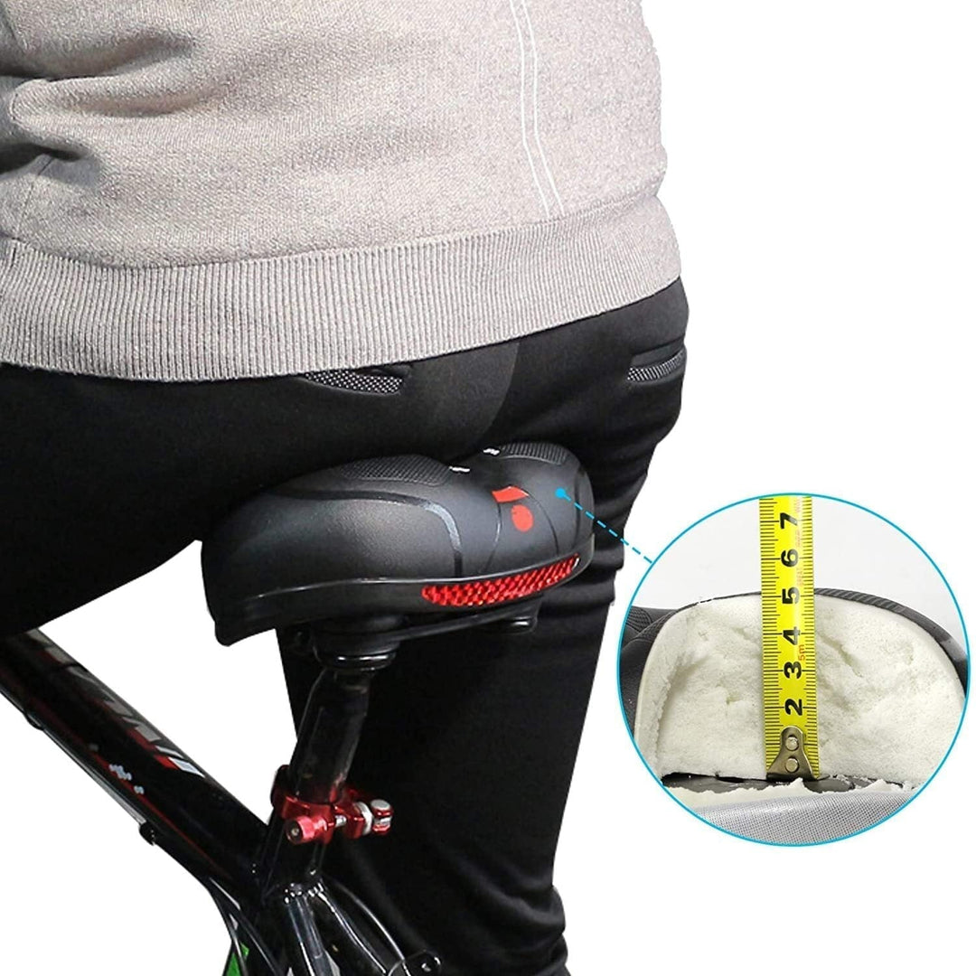 Fietszadel met verlichting en extra zitcomfort