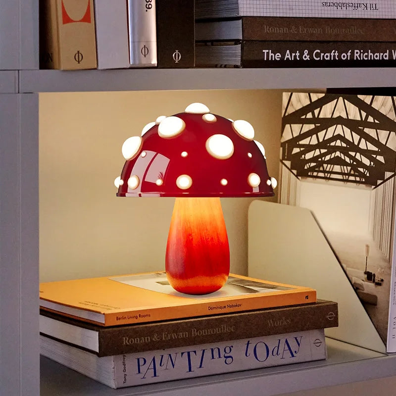 GlowShroom - LED Champignon Lampje, USB Oplaadbaar, Perfect Voor Slaapkamer
