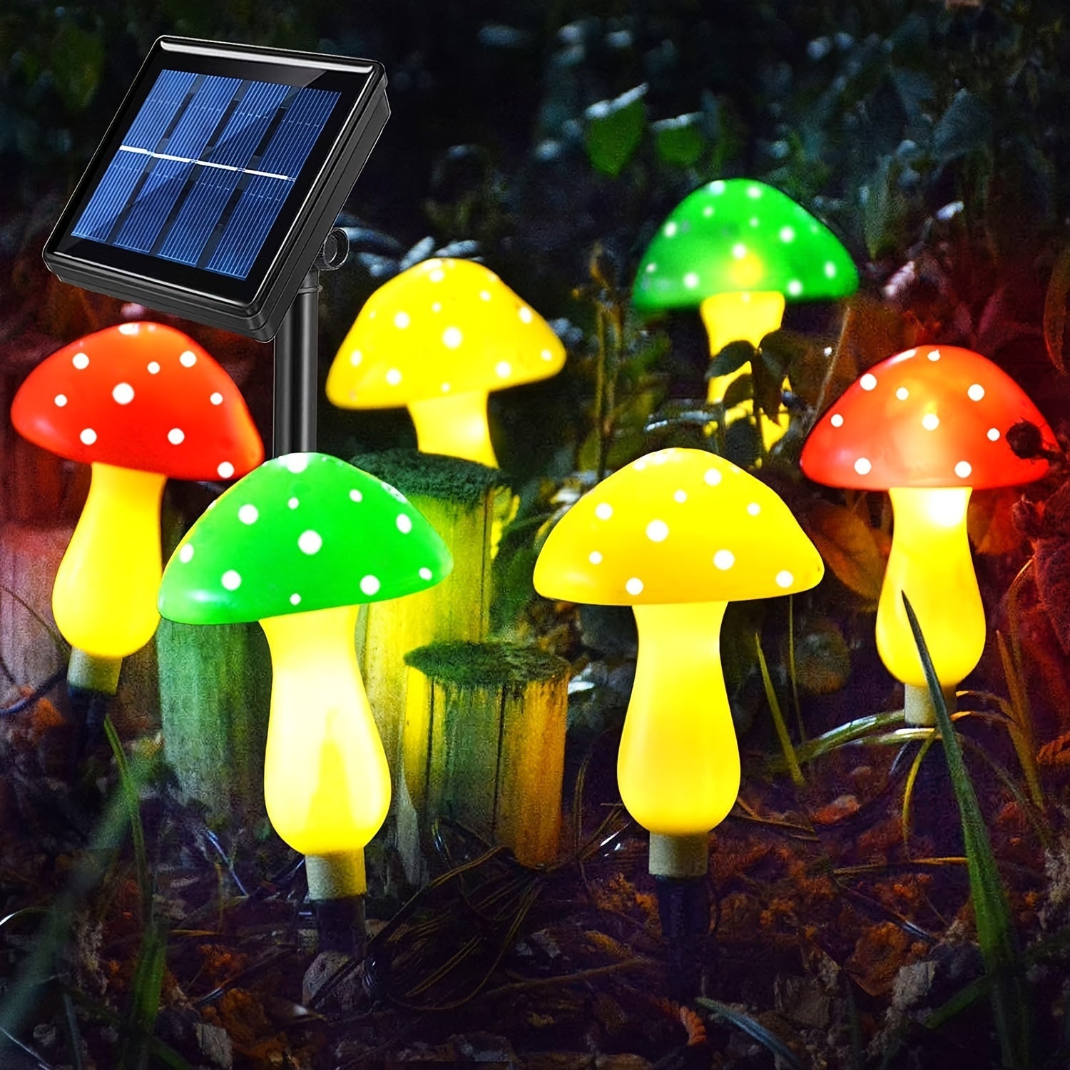 LumeLights - Decoratieve Zonne-paddenstoel Tuinlampen met 8 Verlichtingsmodi