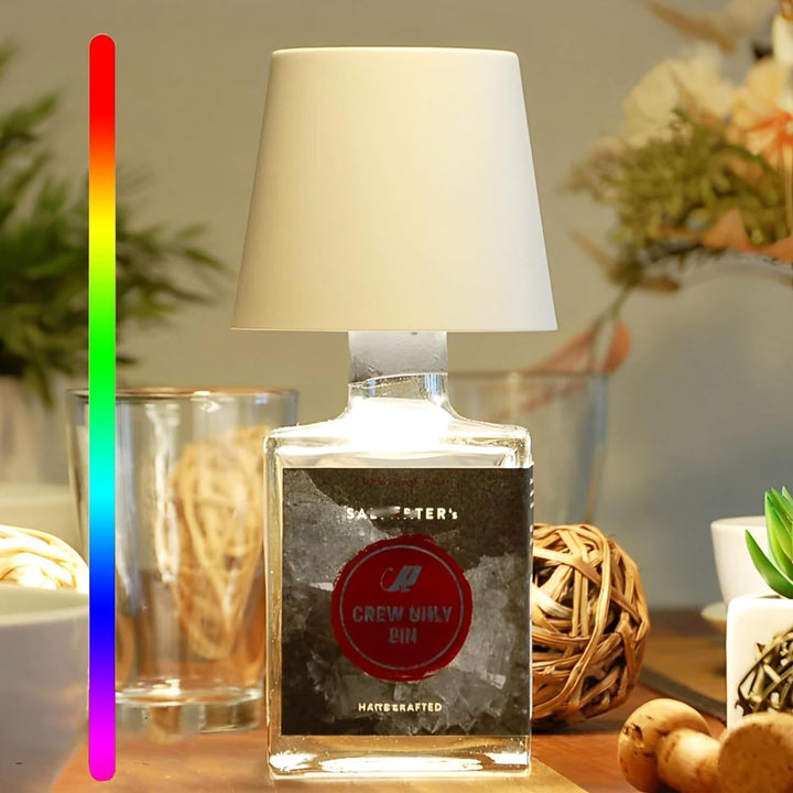 GlowLuxe - Draagbare LED Fleslamp met Touch Bediening en Dimbare Helderheid