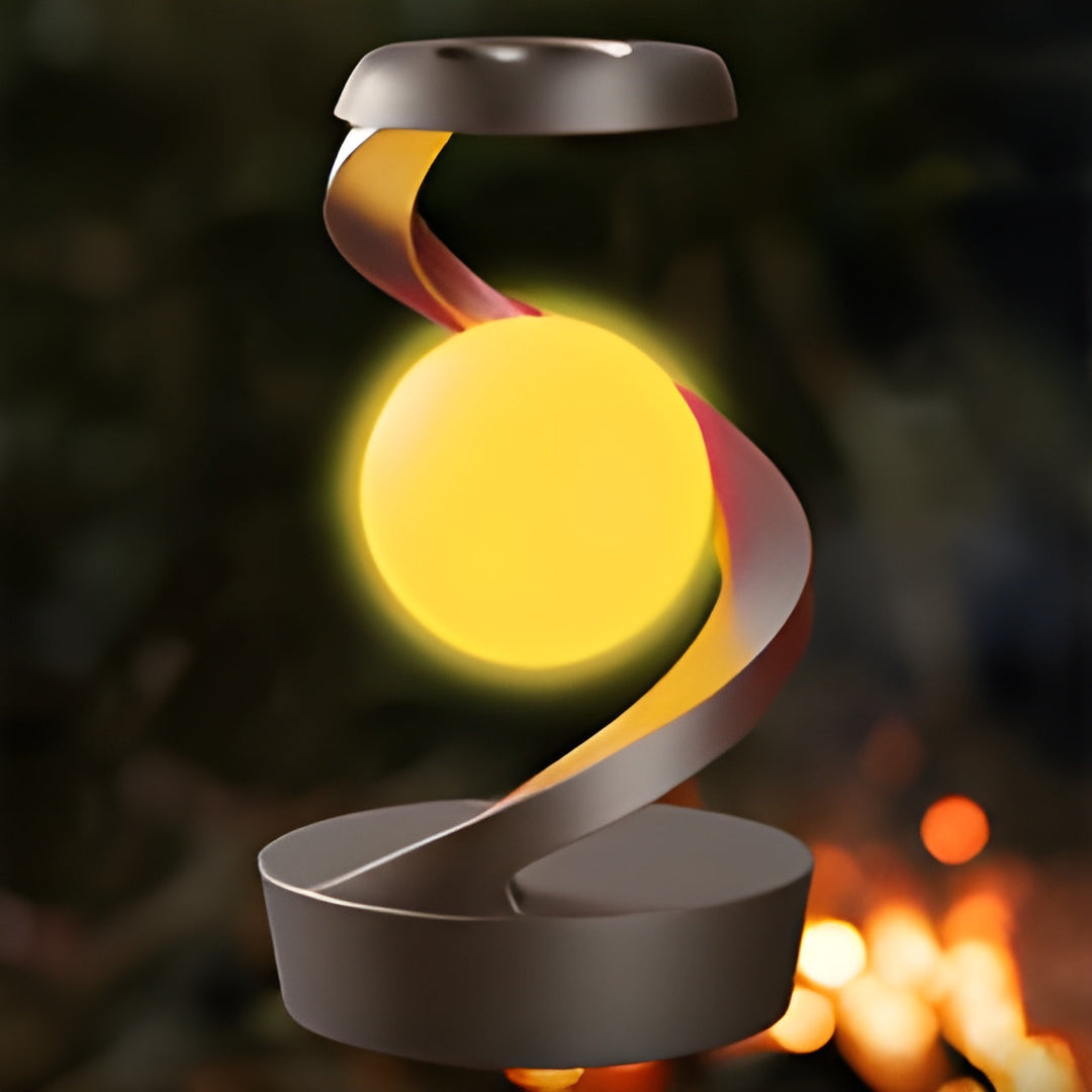 GlowSphere - Moderne Zwevende Lamp met Draaibare LED en Draadloos Opladen