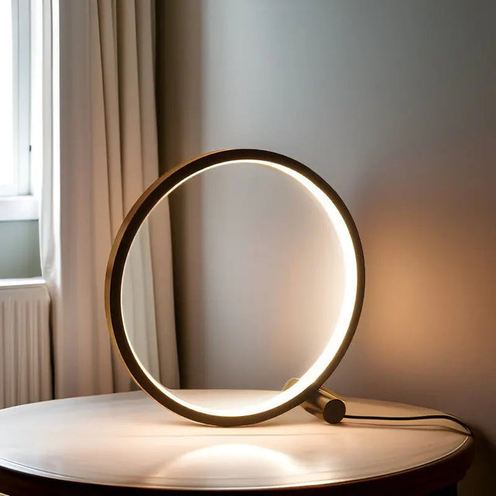 LumoLite - Minimalistische LED Tafellamp Met Dimbaar Rond Design