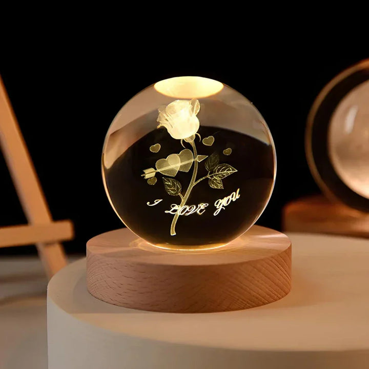 3D hemellichaam-planeet nachtlampje, USB-LED-lamp