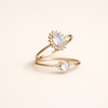 Gouden opaal ring met diamant
