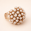 Ring met ingelegde parelaccent
