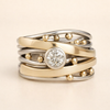 Royal - Vintage Gouden Zirkonia Ring