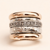 Meerkleurige gouden ring