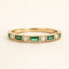 Alex - Groene Zirkonia Gouden Ring