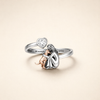 Zachte lichtroze ring met subtiele glans
