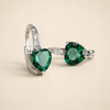 Elegante oorbellen van wit goud met subtiele glans