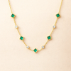 Elegante gouden ketting met subtiele bloem