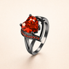 Elegante rozenring van wit goud