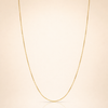 Eenvoudige gouden boxketting met verfijnde afwerking