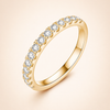 Verfijnde gouden ring met moissanite